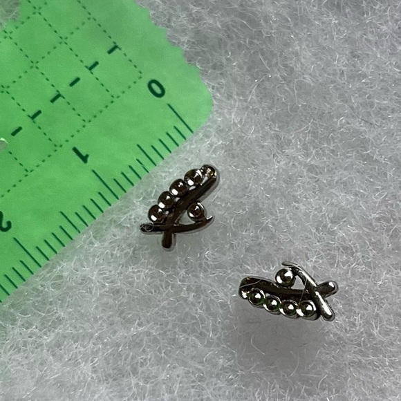 👁️ 925 silver studs long post - Picture 2 of 3